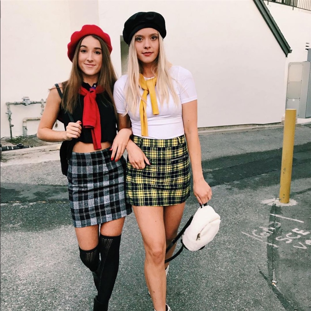 Yellow Plaid Skirt